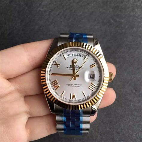 rolex day date two tone replica|rolex day date alternative.